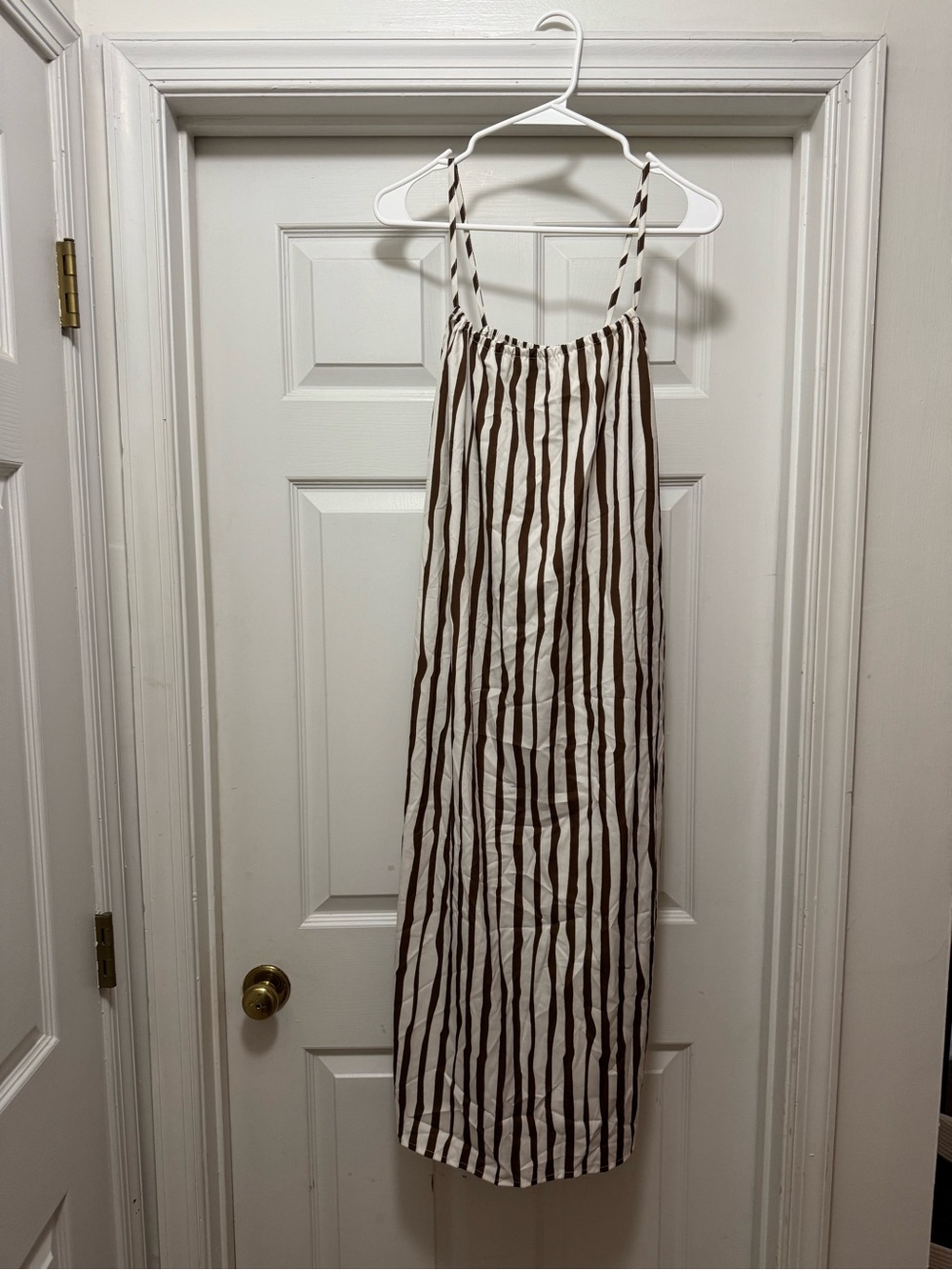 DAZY Women's Striped Loose Casual Cami Maxi Dress